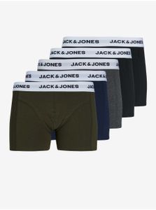 Boxerky 5-pack krátké kalhoty s logem JACBASIC |