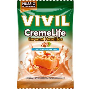 Vivil Creme Life Caramel Hazelitos bezcukrowe pastylki do ssania 110g