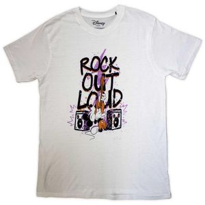 Mickey Mouse - tričko "Rock Out Loud" pro muže/dámy unisex RO11105 (XL) (Bílá)