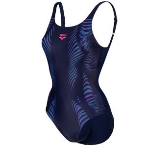 arena Imprint Badeanzug für Damen mit Bustier und verstellbaren Trägern , Farbe:Blau, Größe:44