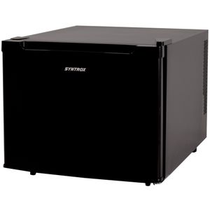 Syntrox Germany 35 L Mini-Kühlschrank Schwarz – Kompakter und leiser Kühlschrank mit LED-Innenbeleuchtung, ideal für Schlafzimmer, Büro, und Bar