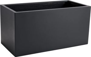 VIVANNO Pflanztrog Fiberglas MAXI Kasten, Anthrazit matt - 60x30x30 cm