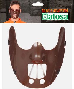 Atosa Halloween Doktor Kannibalen Maske Orange  Orange One Size