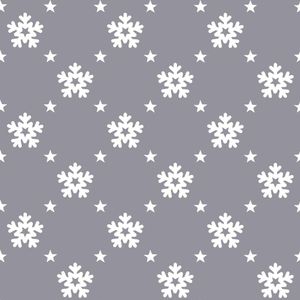 Baumwolle Stoff Schneeflocke grau weiß Winter Dekostoff Patchwork ab 50 cm
