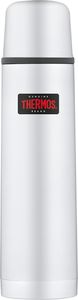 THERMOS Thermosflasche Light&Compact, Edelstahl mattiert 1,0 l, hält 24 Stunden heiß, inkl. Trinkbecher, spülmaschinenfest, absolut dicht, BPA-Frei - 4019.205.100