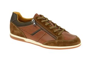 Geox Respira RENAN C A Herren Schuhe Sneaker Halbschuhe U824GC Cognac, Größe:EU 44 - UK 10 - 29.3 cm, Farbe:Braun