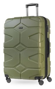 HAUPTSTADTKOFFER - X-Kölln - Tvrdá škrupina kufor Kufrík na kolieskach Cestovný kufor, TSA, 76 cm, 120 litrov, olivovo zelená