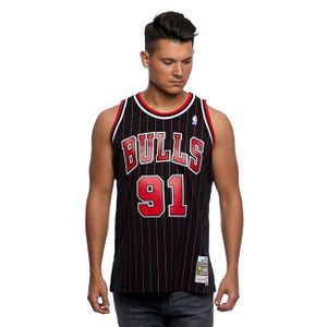 Mitchell & Ness Swingman Jersey Chicago Bulls Dennis Rodman 91 black/red M