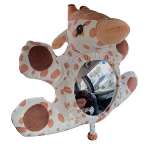 Baby hinten ausgerichtetem Spiegel Giraffe Muster Großes Sehvermögen Acrylbeobachten Sie Ihr Kind Baby Sitzspiegel für Kinder-Giraffe
