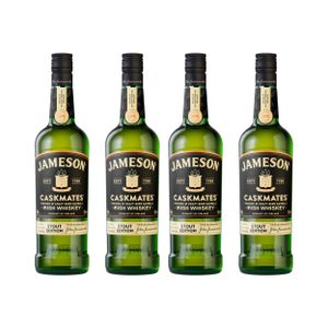 Jameson Caskmates Whiskey Stout Edition 4er Set, Irish Whisky, Schnaps, Spirituose, Alkohol, Flasche, 40 %, 4x700 ml