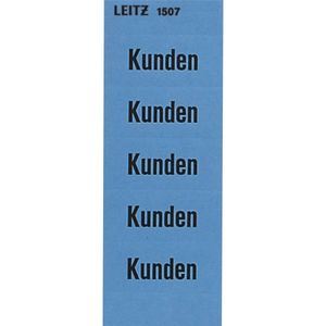 Leitz 1507-01-00 1507 Inhaltsschild Kunden, selbstklebend, 100 Stück, blau