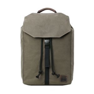 Troop London Heritage Waxed Canvas Laptop Backpack - Olive