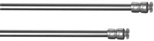 rewagi  1 Stück  Klemmstangen, Teleskopstangen, Gardinenstangen, Scheibengardinenstangen, Vitragenstangen    Länge: 40cm - 60 cm   Farbe: silber