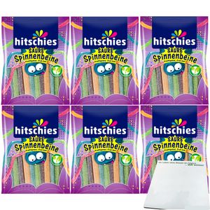 hitschler hitschies Saure Spinnenbeine 6er Pack (6x125g Packung) + usy Block