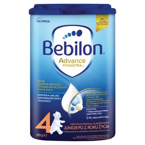Bebilon 4 Advance Pronutra Junior Folgenahrung nach dem 2. Lebensjahr 800 G Bebilon 4 Advance Pronutra Junior Folgenahrung nach dem 2. Lebensjahr 800 G