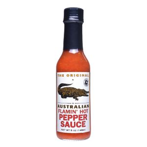 The Original Australian Flamin Hot Pepper Sauce 148ml mit Pfeffer & Chili