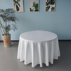 Tischdecken Rund (300 cm ø ) Polyester verschiedene Größen Party, Hochzeit, Gastronomie