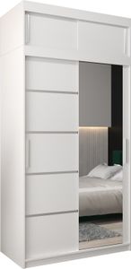 Kleiderschrank, Schiebetürenschrank Schlafzimmer, Schrank VERONA 2 120 mit Aufsatz, Höhe 240 cm