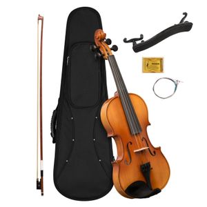 Cascha HH2135 Violinenset 1/4 vollmassiv inkl. Formkoffer, Bogen,Schulterstütze, Kolophonium + Ersatzsaiten