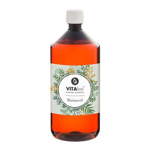 VitaFeel Rizinusöl 1000 ml, 100% reines kaltgepresstes Rizinus-Öl