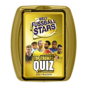 Top Trumps Quiz Weltfußball Stars Ratespiel Wissensspiel Fragespiel Gesellschaftsspiel