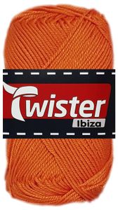 50 Gramm Twister Ibiza aus 100 % Baumwolle 27 Orange