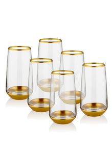 Hermia Concept, Fulbright- TMA4715, Gold, Wasser- und Saftgläser/ Cocktailgläser, 100% Glas