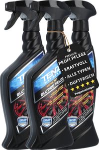 TENZI Detailer Blutige Felge 600mL 3er Pack - kraftvolle, säurefreie Felgenpflege pH neutral mit Wirkindikator - Reiniger für Alufelgen, Stahlfelgen, Chrom, lackierte
