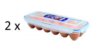 Lock & Lock Sada 2 x přepravní box na 12 vajec obdélníkový HPL954 x 2