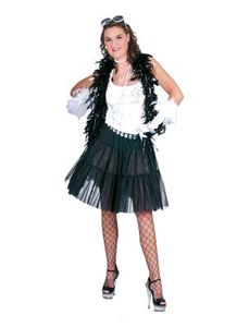 Tüllrock Rock Petticoat schwarz Karneval Fasching Kostüm