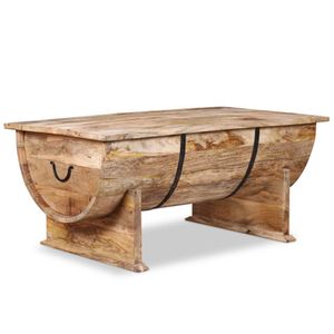 vidaXL Couchtisch Massivholz Mango 88x50x40 cm