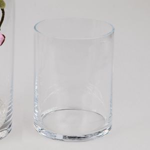 Kristallglasvase, Windlicht CYLI zylindrisch rund H. 20cm D. 15cm Glas Formano