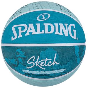 Spalding Sketch Crack Ball 84380Z, Unisex, Basketballbälle, Blau, Größe: 7 EU