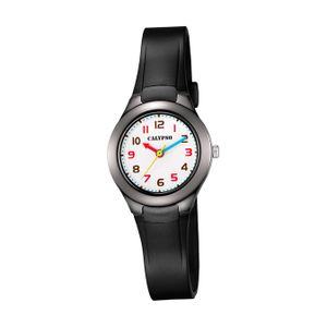 Calypso Kinder Uhr K5749/8 Kunststoff PU Armbanduhr Junior schwarz D2UK5749/8