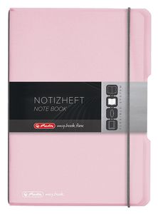Herlitz Notizheft my.book flex Pastell A5 PP Cover rosé transparent mit 40 Blatt
