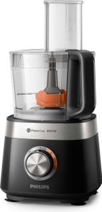 Philips Küchenmaschine Viva Collection, 31 Funktionen, 2.0 L, 2-in-1 Schneide, 850 W, Schwarz (HR7530/10)