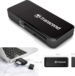 Transcend RDF5 USB 3.0 microSD SD Karten SDHC SDXC UHS-I Adapter Kartenleser