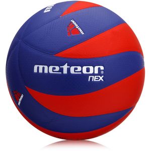 Volleyball Schulball Spielball Trainingsvolleyball Meteor NEX #5 blau/rot