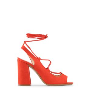 Made in Italia Damen Sandalen Sandaletten Sommerschuhe, mit Schnürung, Größe:EU 37, Farbe:Rot-tomatenfarben