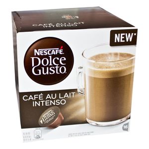 Nescafé Dolce Gusto Café au lait Intenso, Kaffee, Milchkaffee, Kaffeekapsel, 16 Kapseln