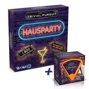 Trivial Pursuit BUNDLE - Hausparty XL + Partyquiz Quiz Ratespiel Gesellschaftsspiel deutsch