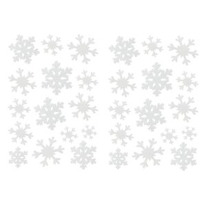 Oblique Unique 30 Schneeflocken Schnee Sticker Schneekristall Aufkleber für Weihnachten Weihnachtsdeko zum Basteln