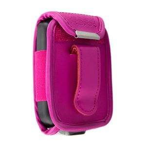 caseroxx Ledertasche mit Gürtelclip kompatibel mit Freestyle Libre 3 aus Echtleder, Tasche mit Gürtelclip und Sichtfenster