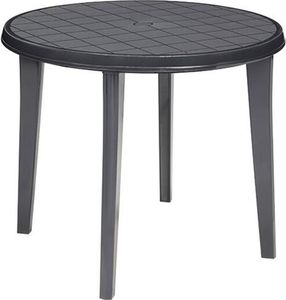 Gartentisch Lisa Kunststoff graphit Ø90cm