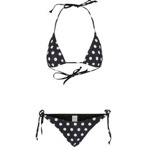 Dámské plavky bikiny Urban Classics Ladies Pattern Bikini polkadots black - S