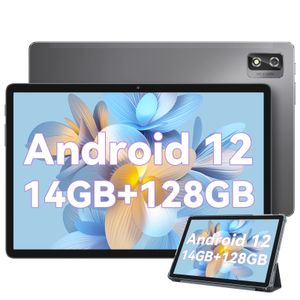 Blackview Gaming Tablet 10 Zoll, Tab 12 Pro,Android 12,8 GB RAM + 128GB ROM(1TB TF), Octa-core, 4G LTE + 5G WiFi Tablet Pc,1920x1200 FHD+IPS, 13MP+5MP Kamera 6580mAh Typ-C/Face ID/GPS/BT5.0/OTG, Grey
