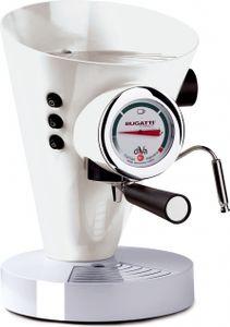 Bugatti Italy Diva, Espressomaschine, 0,8 l, Kaffeepad, Gemahlener Kaffee, 950 W, Weiß