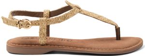 Lazamani Dia Damen Sandalen Raffia Gold Größe 42