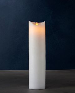 Sirius Sara Exclusive LED Kerze 7,5 x 30 cm Echtwachs weiß