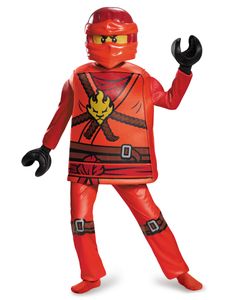 Lego Kai Ninjago-Kinderkostüm Ninja rot